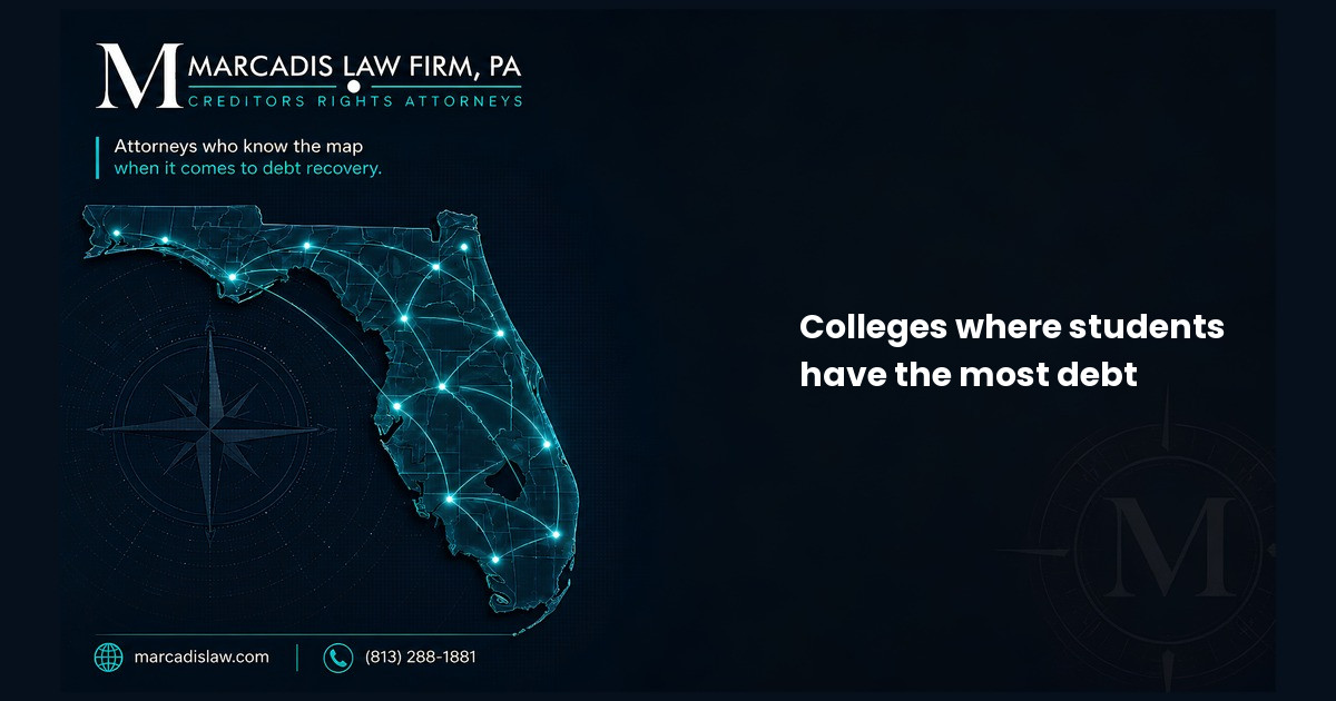 Colleges where students have the most debt