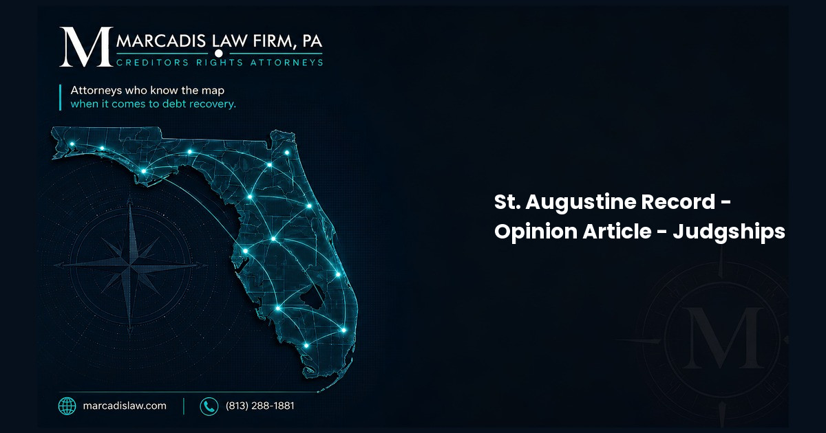 St. Augustine Record - Opinion Article - Judgships