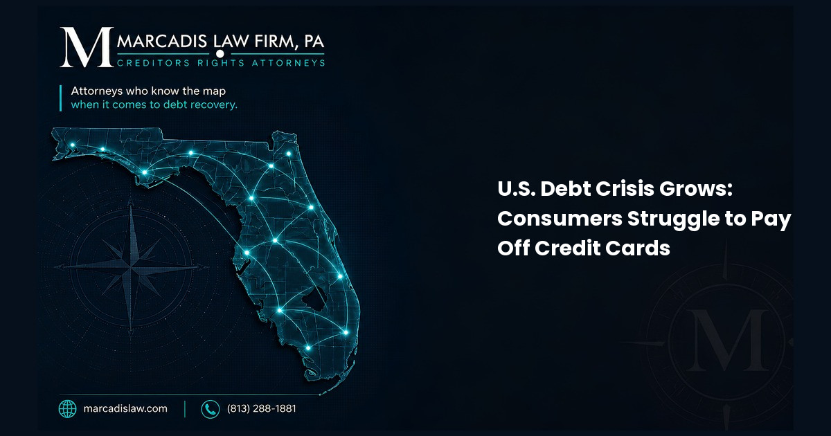 U.S. Debt Crisis Grows: Consumers Struggle to Pay Off Credit Cards