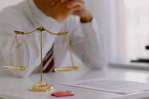 Lawyers at Marcadis Law Firm PA discussing judgment offers for debt recovery.