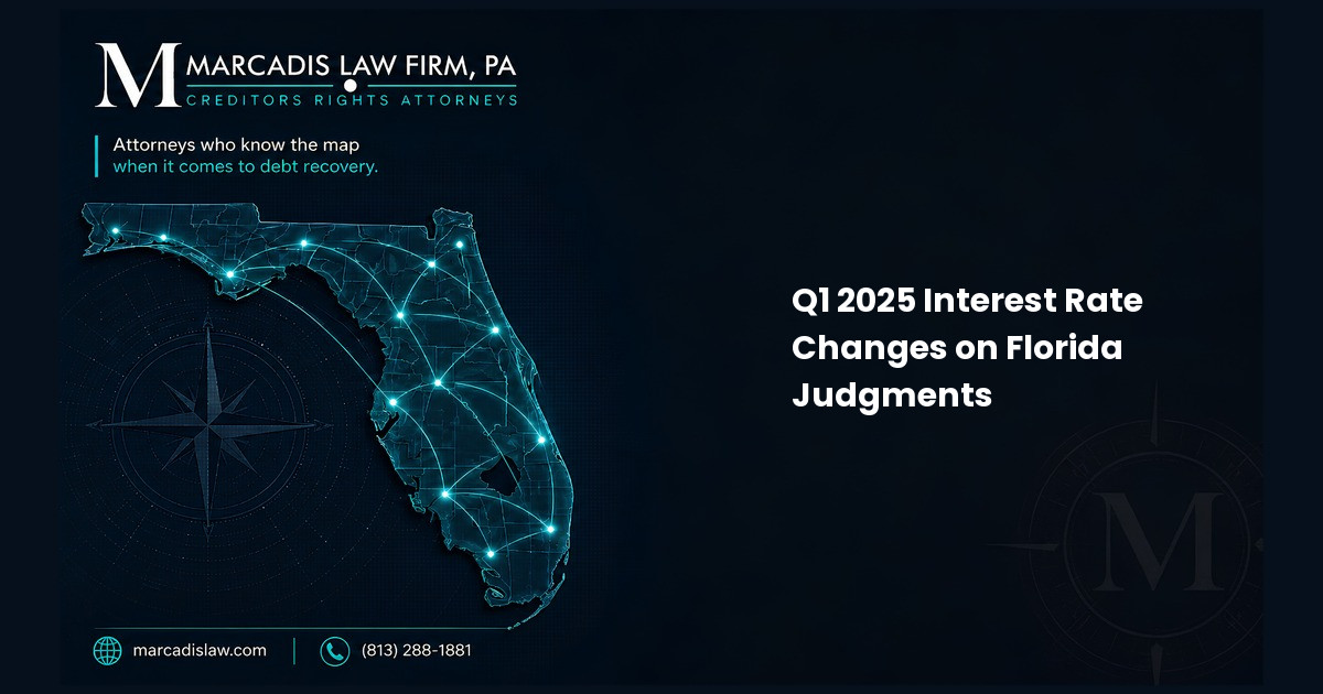 Q1 2025 Interest Rate Changes on Florida Judgments