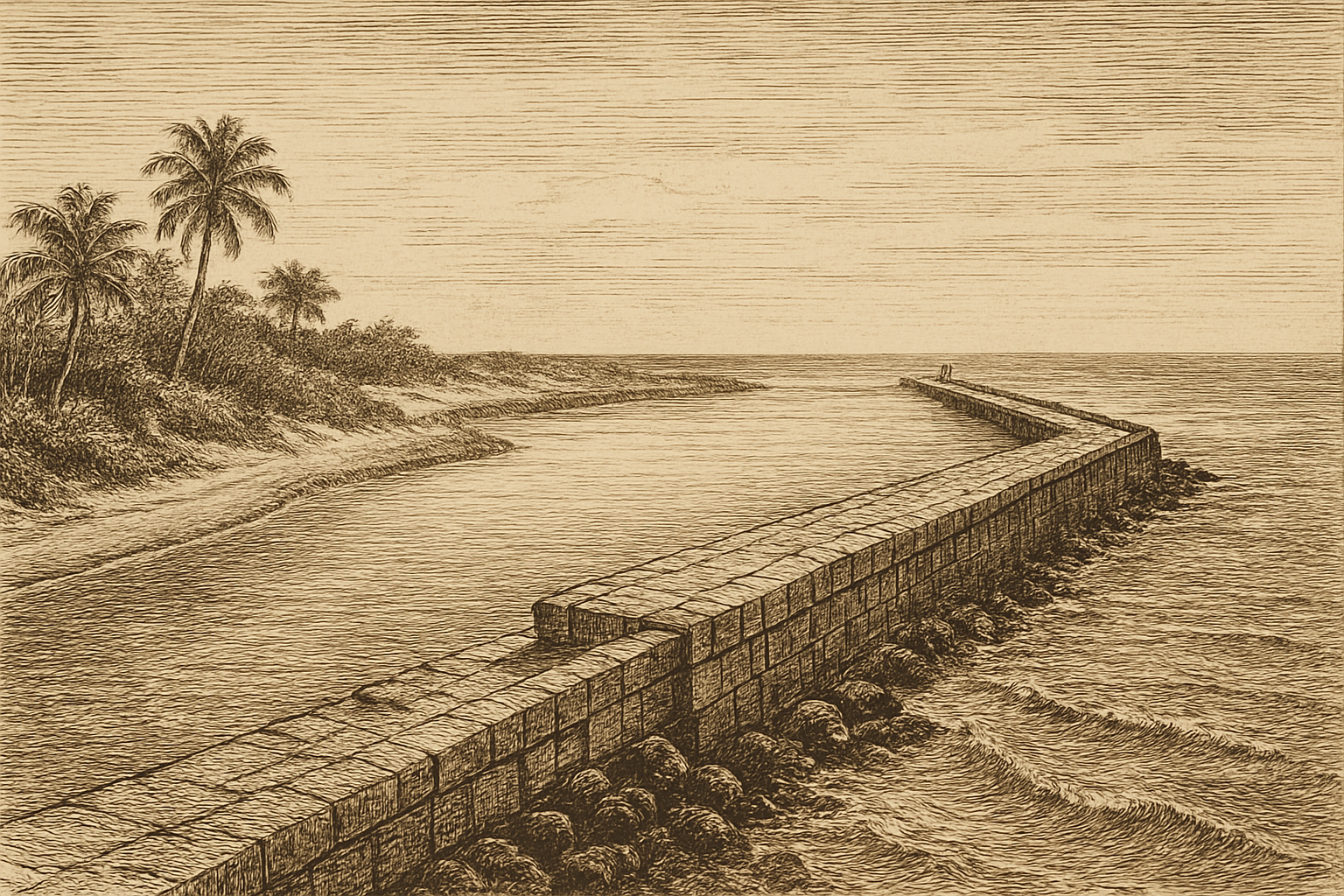 19th Circuit, Florida - the Fort Pierce Inlet and South Jetty in St. Lucie County