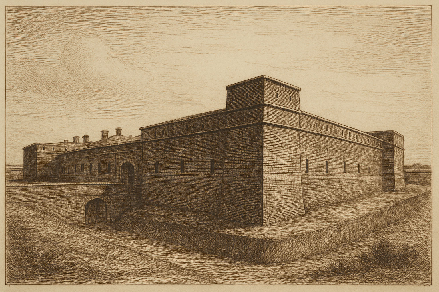 4th Circuit, Florida - the Fort Clinch brick fortress on Amelia Island in Nassau County