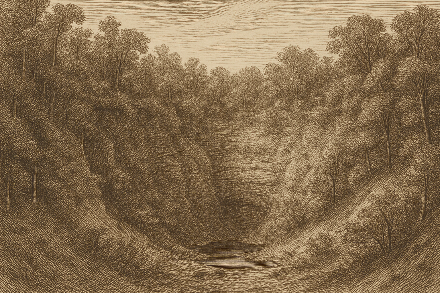 8th Circuit, Florida - the Devil's Millhopper sinkhole ravine near Gainesville in Alachua County