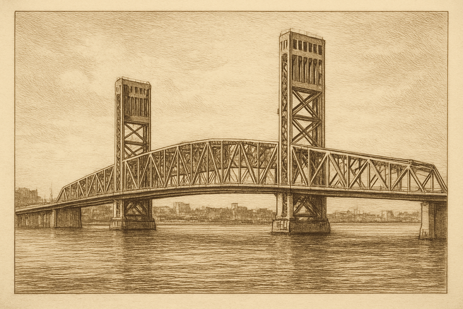 Jacksonville, Florida - the Main Street Bridge over the St. Johns River