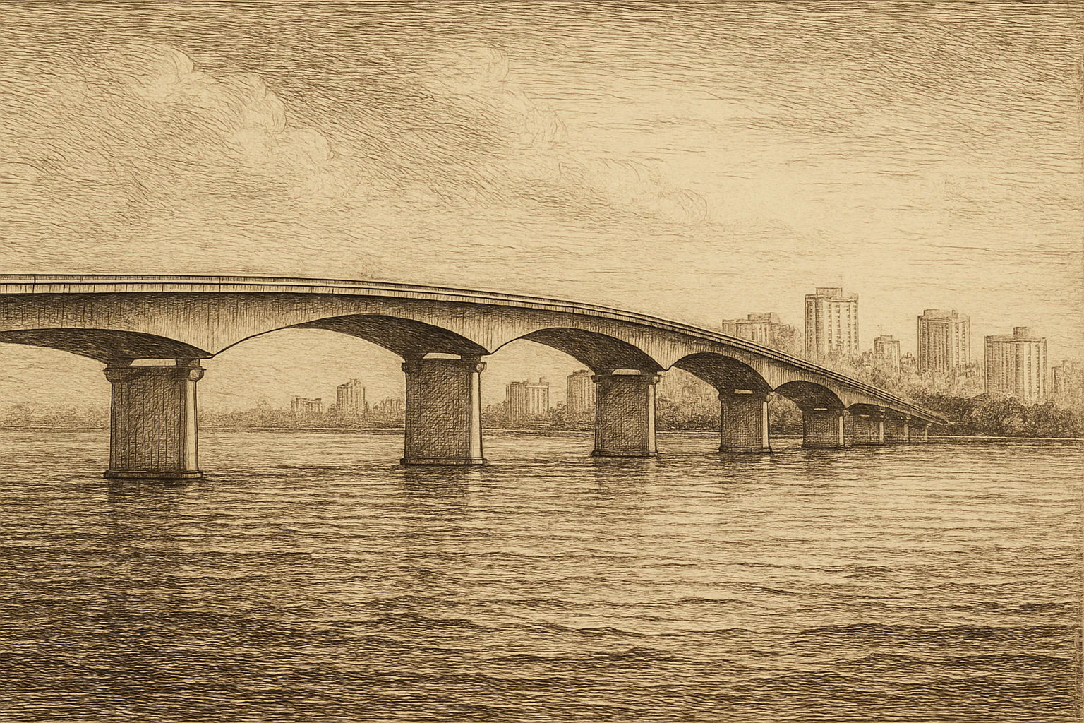 Sarasota, Florida - the Ringling Causeway Bridge over Sarasota Bay